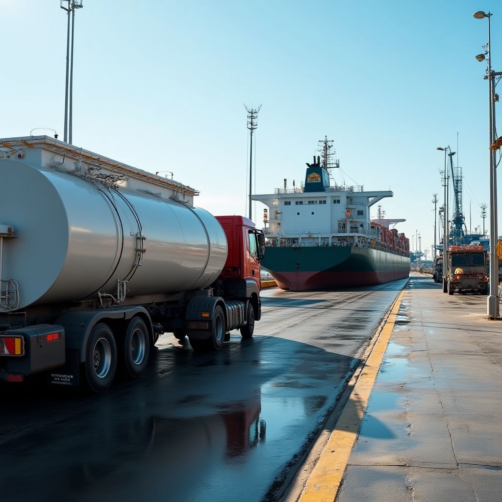 Operaciones en terminal portuaria